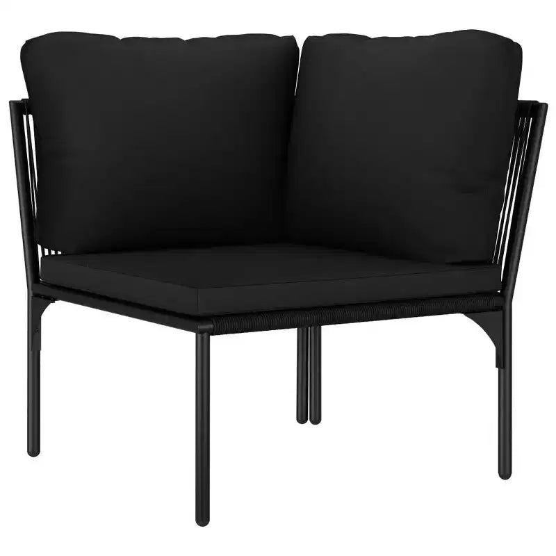 Set da giardino vidaXL nero e antracite
