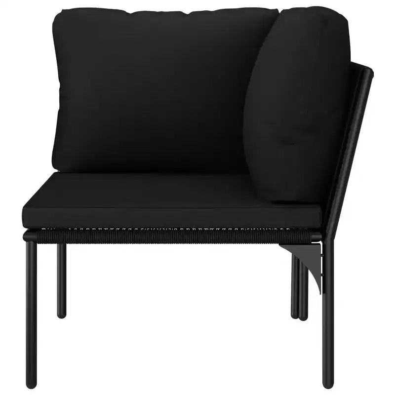 Set da giardino vidaXL nero e antracite