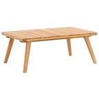 Ensemble de salon de jardin vidaXL de 5 pièces - bois d’acacia massif - coussins amovibles et lavables - à assembler soi-même - idéal pour jardin, terrasse ou patio