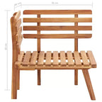 Ensemble de salon de jardin vidaXL de 5 pièces - bois d’acacia massif - coussins amovibles et lavables - à assembler soi-même - idéal pour jardin, terrasse ou patio