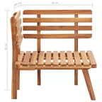 Ensemble de salon de jardin vidaXL de 5 pièces - bois d’acacia massif - coussins amovibles et lavables - à assembler soi-même - idéal pour jardin, terrasse ou patio