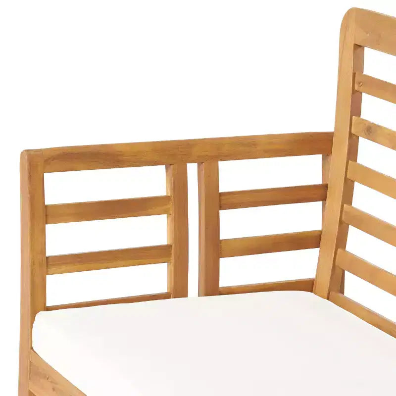 GDFStudio Laurier Outdoor-Sitzgruppe aus Akazienholz für 4 Personen mit Polstern