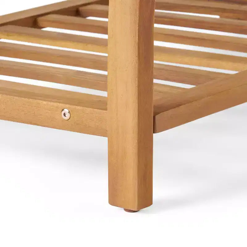 GDFStudio Laurier Outdoor-Sitzgruppe aus Akazienholz für 4 Personen mit Polstern