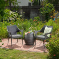 GDFStudio Orchard Outdoor Wicker 3 Piece Stacking Chair Chat Set