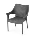 Set da esterno GDFStudio Orchard da 3 pezzi con sedie in vimini impilabili per conversazione