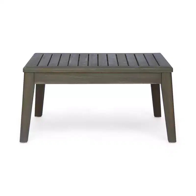 Ensemble GDFStudio Parma de canapé modulaire 6 places et fauteuil club en bois d’acacia pour extérieur, avec coussins