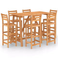 vidaXL Outdoor Bar Set Natural Wood Solid Acacia Wood Medium