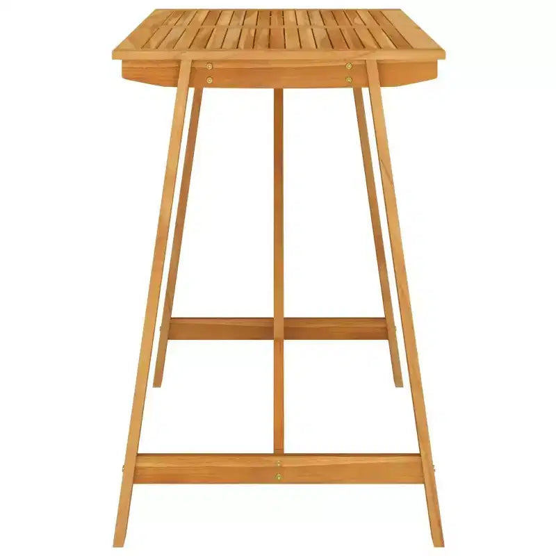 Set da bar da esterno vidaXL in legno naturale, legno massello di acacia, medio