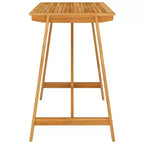 Set da bar da esterno vidaXL in legno naturale, legno massello di acacia, medio