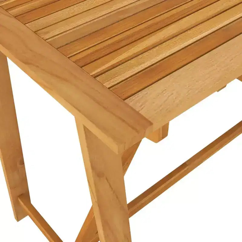 Set da bar da esterno vidaXL in legno naturale, legno massello di acacia, medio