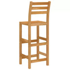 Set da bar da esterno vidaXL in legno naturale, legno massello di acacia, medio