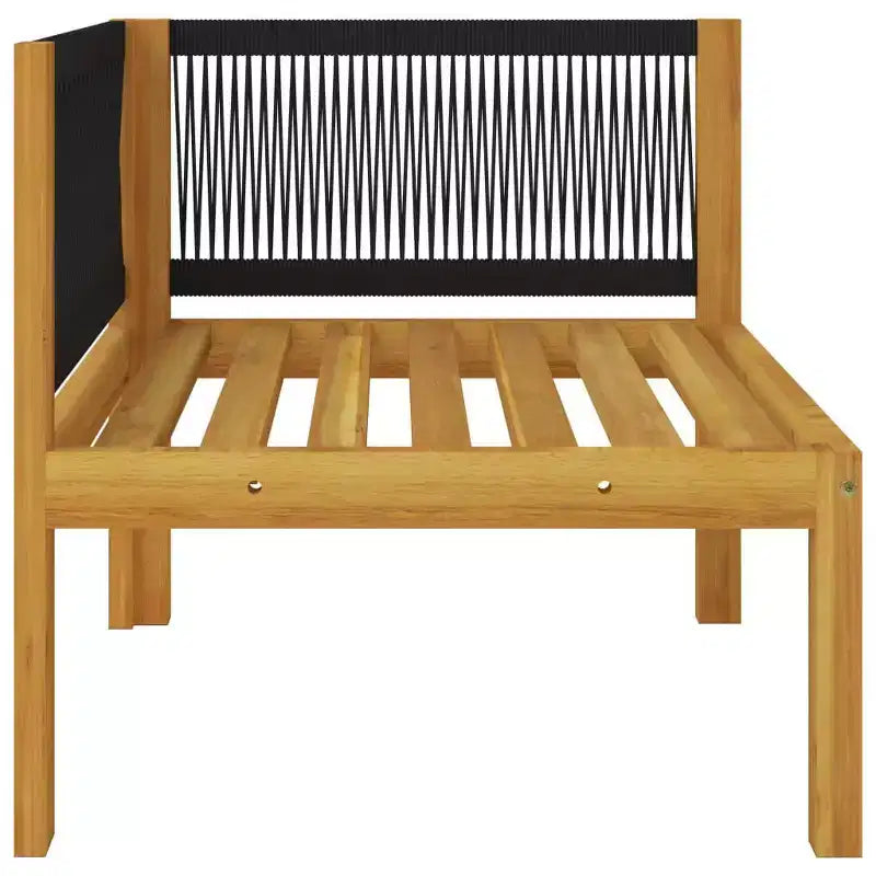 Set da salotto da giardino vidaXL, divano componibile da esterno con cuscini, in legno massello di acacia
