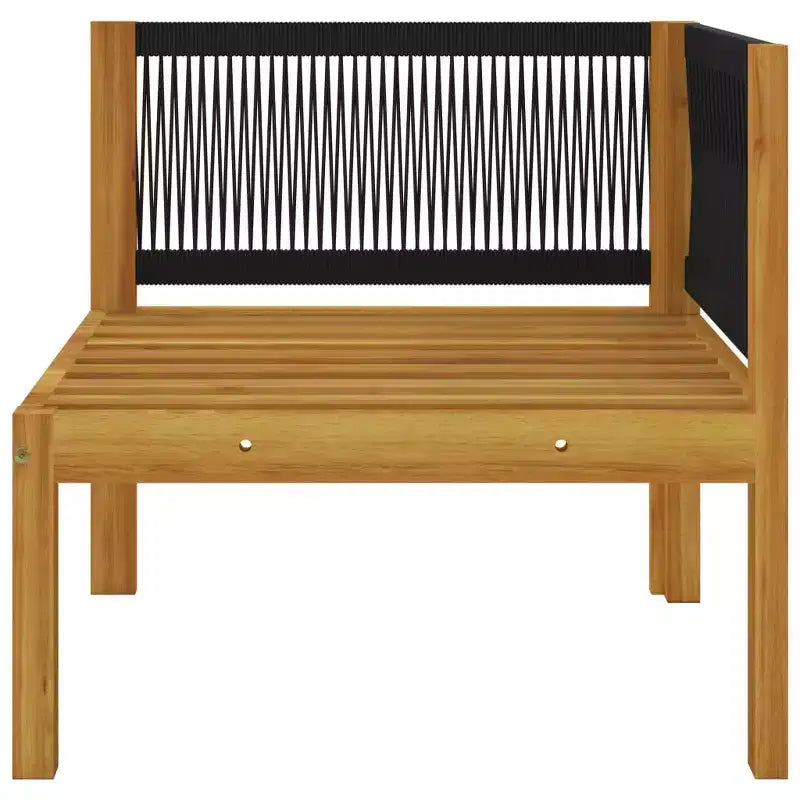 Set da salotto da giardino vidaXL, divano componibile da esterno con cuscini, in legno massello di acacia