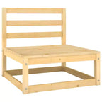 vidaXL Garten-Lounge-Set, Naturholz