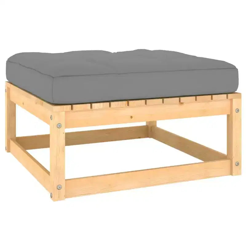 Ensemble de salon de jardin vidaXL en pin massif naturel, grand modèle modulaire
