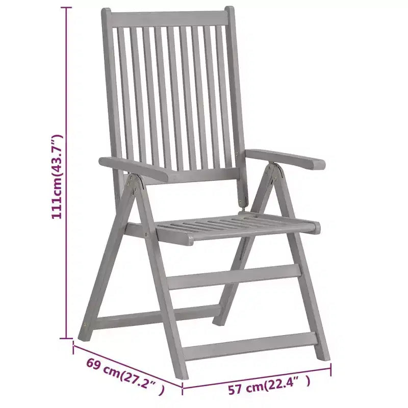 vidaXL 7-teiliges Ess-Set für die Terrasse aus massivem Akazienholz, Gartensitzgruppe mit ovalem/rechteckigem Tisch