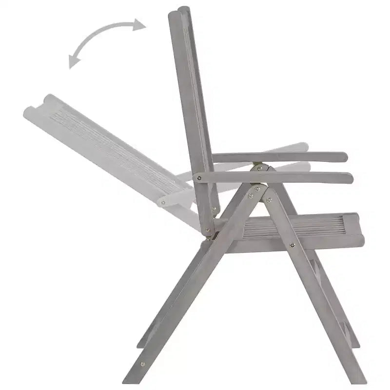 vidaXL 7-teiliges Ess-Set für die Terrasse aus massivem Akazienholz, Gartensitzgruppe mit ovalem/rechteckigem Tisch