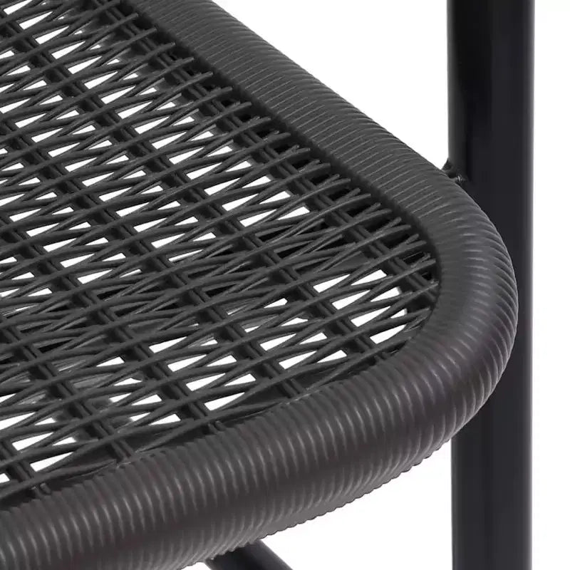 Set da salotto da giardino vidaXL con divani componibili da esterno e cuscini, rattan polimerico