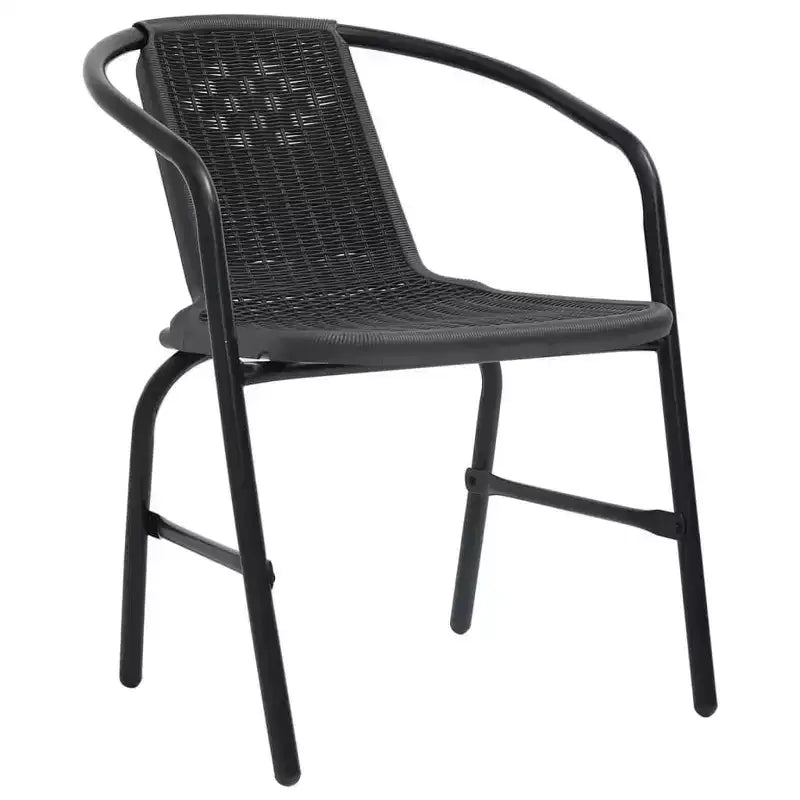 Set da salotto da giardino vidaXL con divani componibili da esterno e cuscini, rattan polimerico