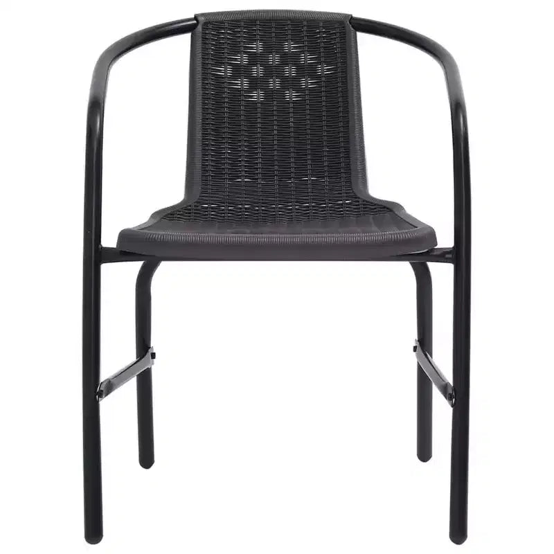 Set da salotto da giardino vidaXL con divani componibili da esterno e cuscini, rattan polimerico