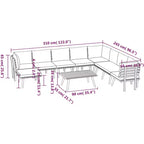 vidaXL Lounge-Set für die Terrasse, Sofagarnitur mit Kissen, massives Akazienholz