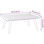 vidaXL Lounge-Set für die Terrasse, Sofagarnitur mit Kissen, massives Akazienholz