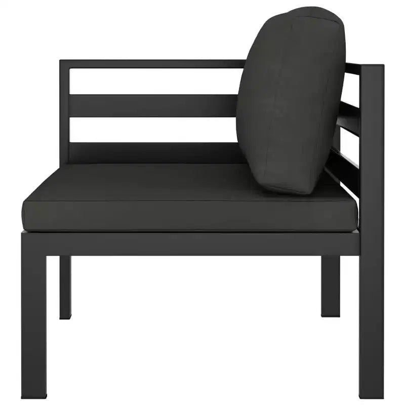 vidaXL Garten-Lounge-Set Anthrazit Aluminium Groß Modular