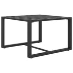 Set da salotto da giardino vidaXL con divano componibile da esterno e tavolo, alluminio antracite