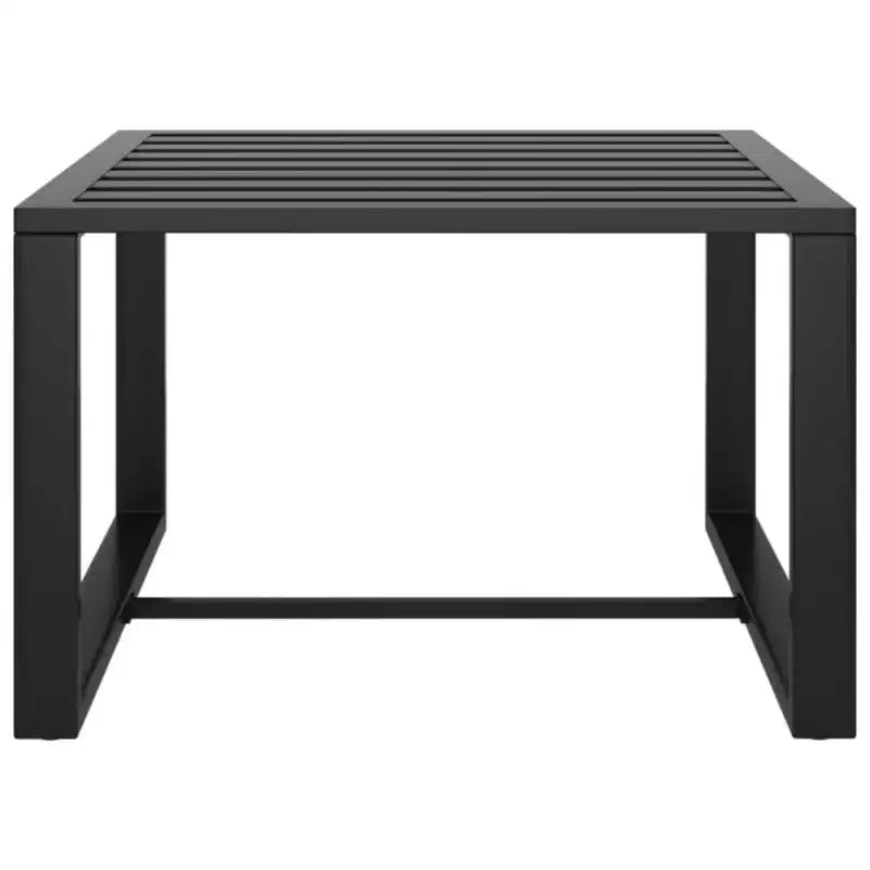 Set da salotto da giardino vidaXL con divano componibile da esterno e tavolo, alluminio antracite