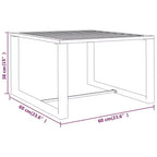 Set da salotto da giardino vidaXL con divano componibile da esterno e tavolo, alluminio antracite