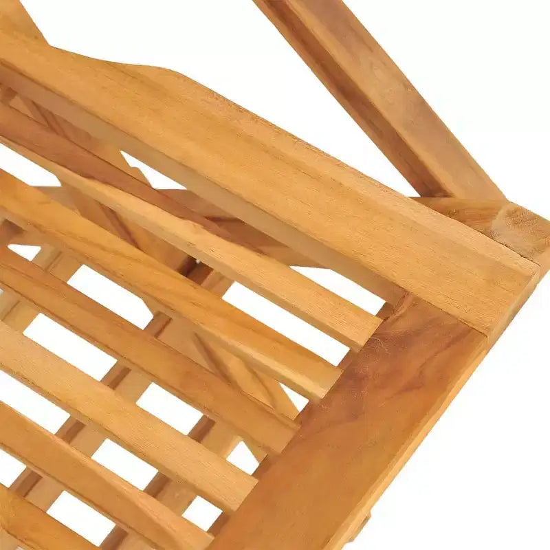 Petit ensemble de repas de jardin vidaXL en bois de teck massif, pliable