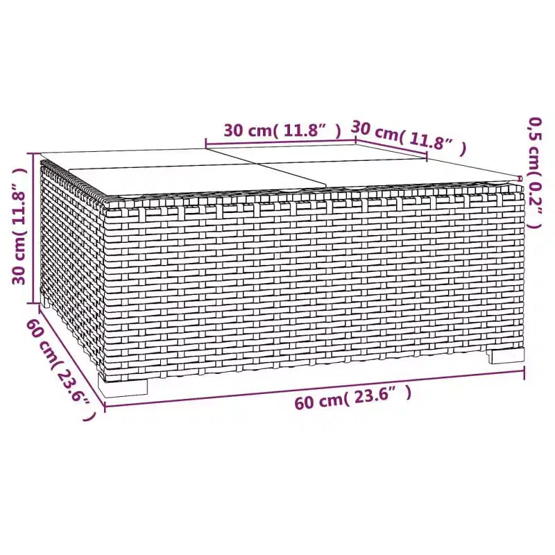 Ensemble de salon de jardin vidaXL au design modulaire, structure en acier peint par poudrage, rotin PE résistant à l’eau et coussins – marron et vert
