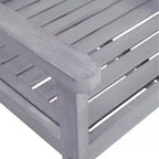 Set da pranzo da giardino vidaXL con tavolo e sedie, mobili in legno massello di acacia grigio