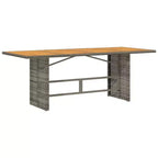 Set da pranzo da giardino vidaXL da 7 pezzi con cuscini, polirattan grigio
