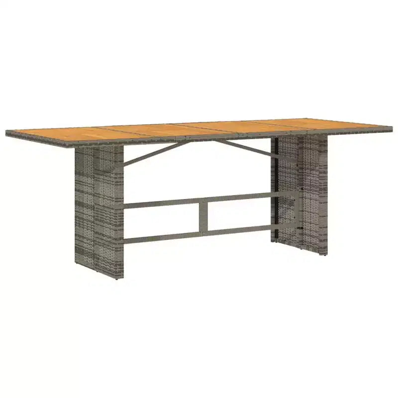 Set da pranzo da giardino vidaXL da 7 pezzi con cuscini, polirattan grigio