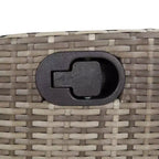 Set da pranzo da giardino vidaXL da 7 pezzi con cuscini, polirattan grigio