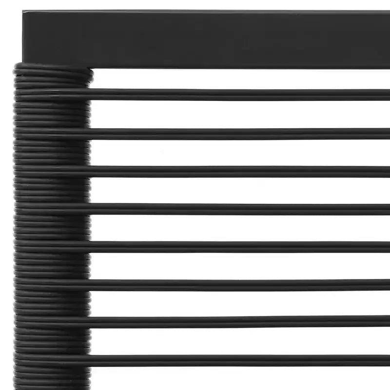 Ensemble de salon de jardin vidaXL pour terrasse, canapé pour jardin ou pelouse, polyrotin noir et gris, mobilier d’extérieur modulaire