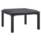 Ensemble de salon de jardin vidaXL pour terrasse, canapé pour jardin ou pelouse, polyrotin noir et gris, mobilier d’extérieur modulaire