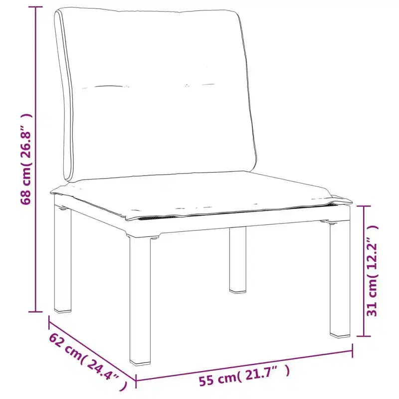 Ensemble de salon de jardin vidaXL, mobilier d’extérieur en polyrotin noir et gris