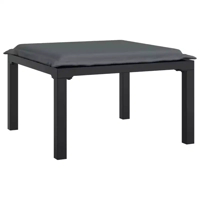 Ensemble de salon de jardin vidaXL, mobilier d’extérieur en polyrotin noir et gris