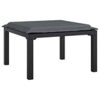 Ensemble de salon de jardin vidaXL, mobilier d’extérieur en polyrotin noir et gris