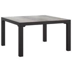 Ensemble de salon de jardin vidaXL, mobilier d’extérieur en polyrotin noir et gris