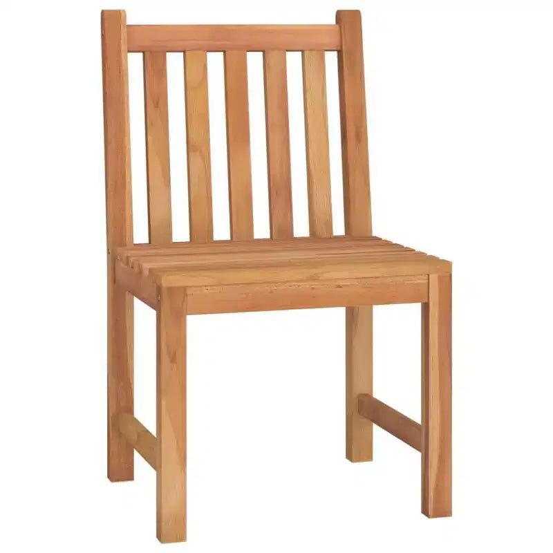 vidaXL Garten-Essgruppe aus fein geschliffenem Teak-Hartholz, mittelgroß