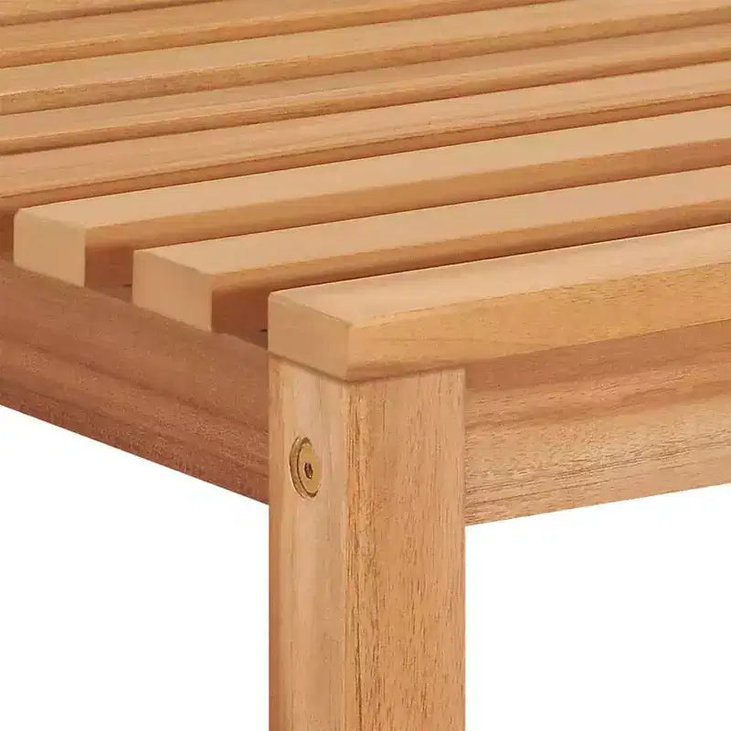 vidaXL Garten-Essgruppe aus fein geschliffenem Teak-Hartholz, mittelgroß