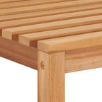 vidaXL Garten-Essgruppe aus fein geschliffenem Teak-Hartholz, mittelgroß