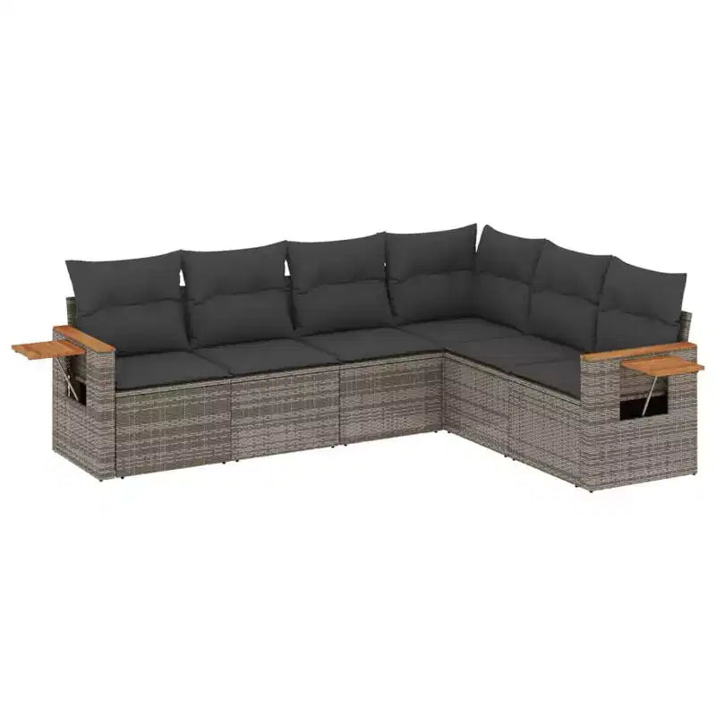vidaXL Garden Sofa Set Grey