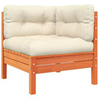 vidaXL Gartensofa-Set Wachsgrau und Creme
