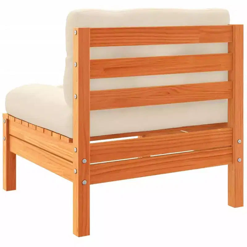 vidaXL Gartensofa-Set Wachsgrau und Creme