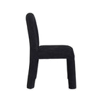 Chaise de salle à manger en tissu chenille Amari de Meridian Furniture, lot de 2