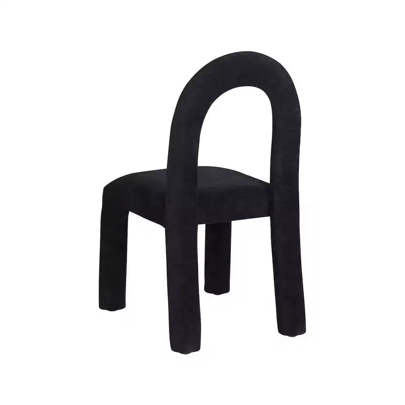 Chaise de salle à manger en tissu chenille Amari de Meridian Furniture, lot de 2